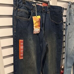 Mossimo Supply Co.Relaxed Jeans and Old Navy Painters Jeans. 2 jeans